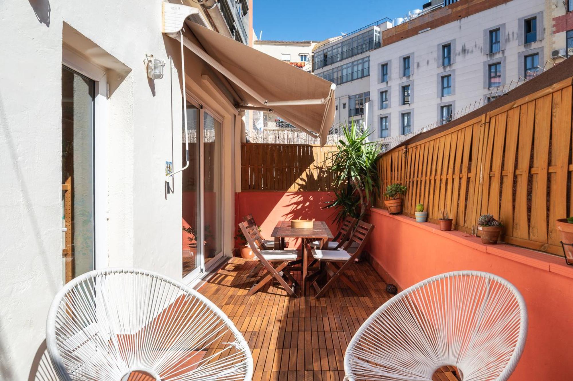 Spacious & Sunny Apt With Terrace In The City Center 巴塞罗那 外观 照片