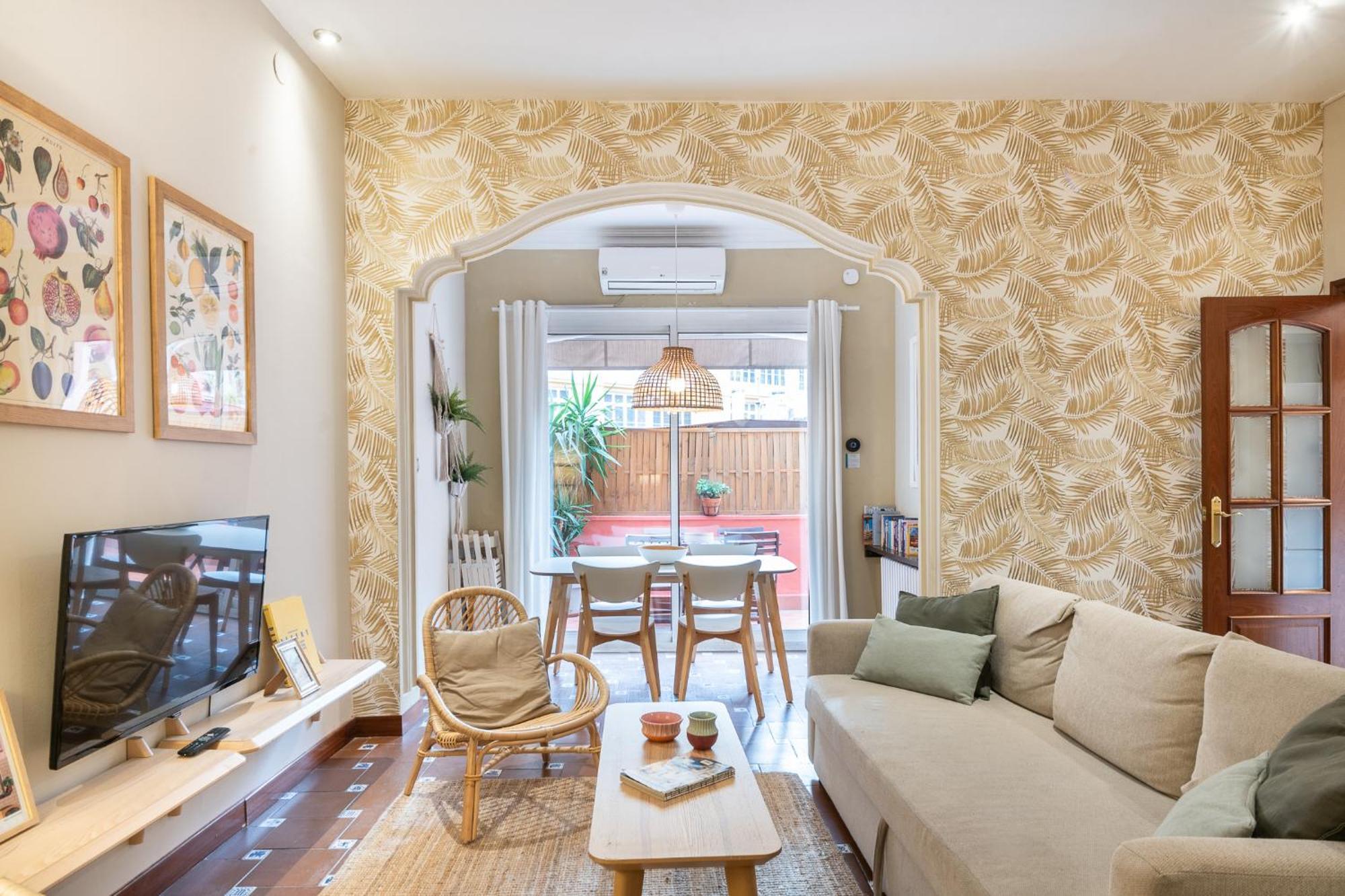 Spacious & Sunny Apt With Terrace In The City Center 巴塞罗那 外观 照片